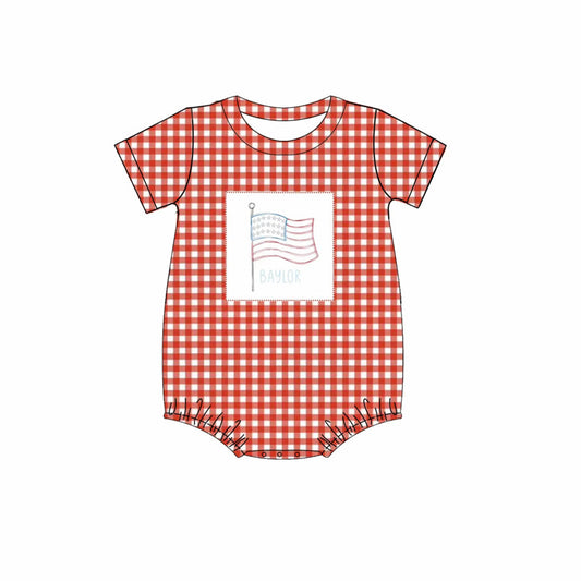 boys Fourth of July bubble w/ name